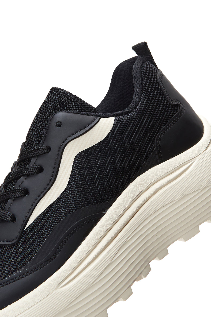 Kadın Siyah Kalın Tabanlı Sneaker