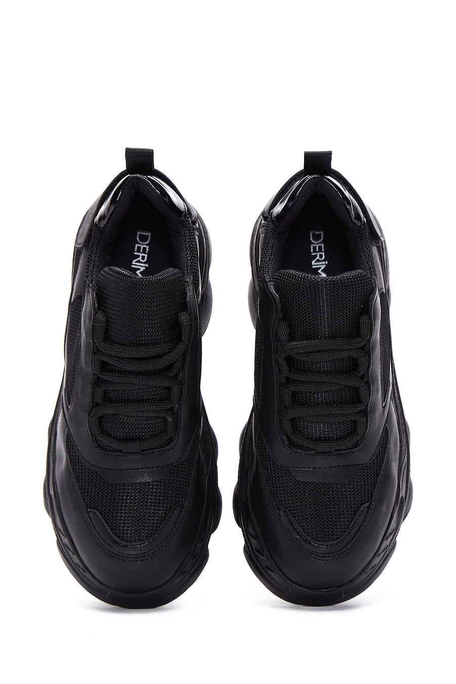 Kadın Siyah Kalın Tabanlı Sneaker