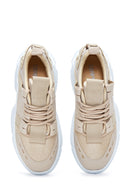 Women's Beige High Sole Sneaker | Derimod