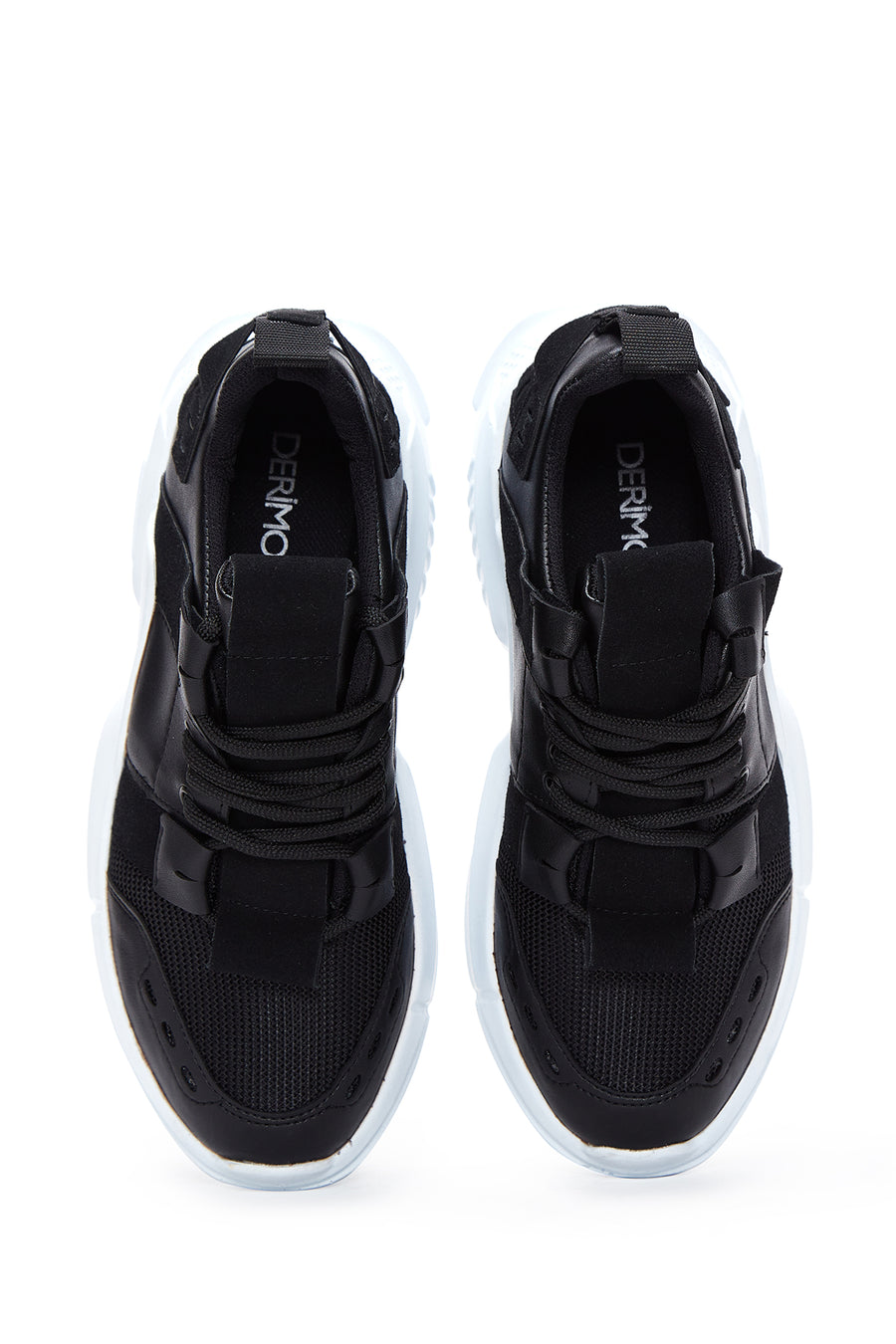 Kadın Siyah Yüksek Taban Sneaker
