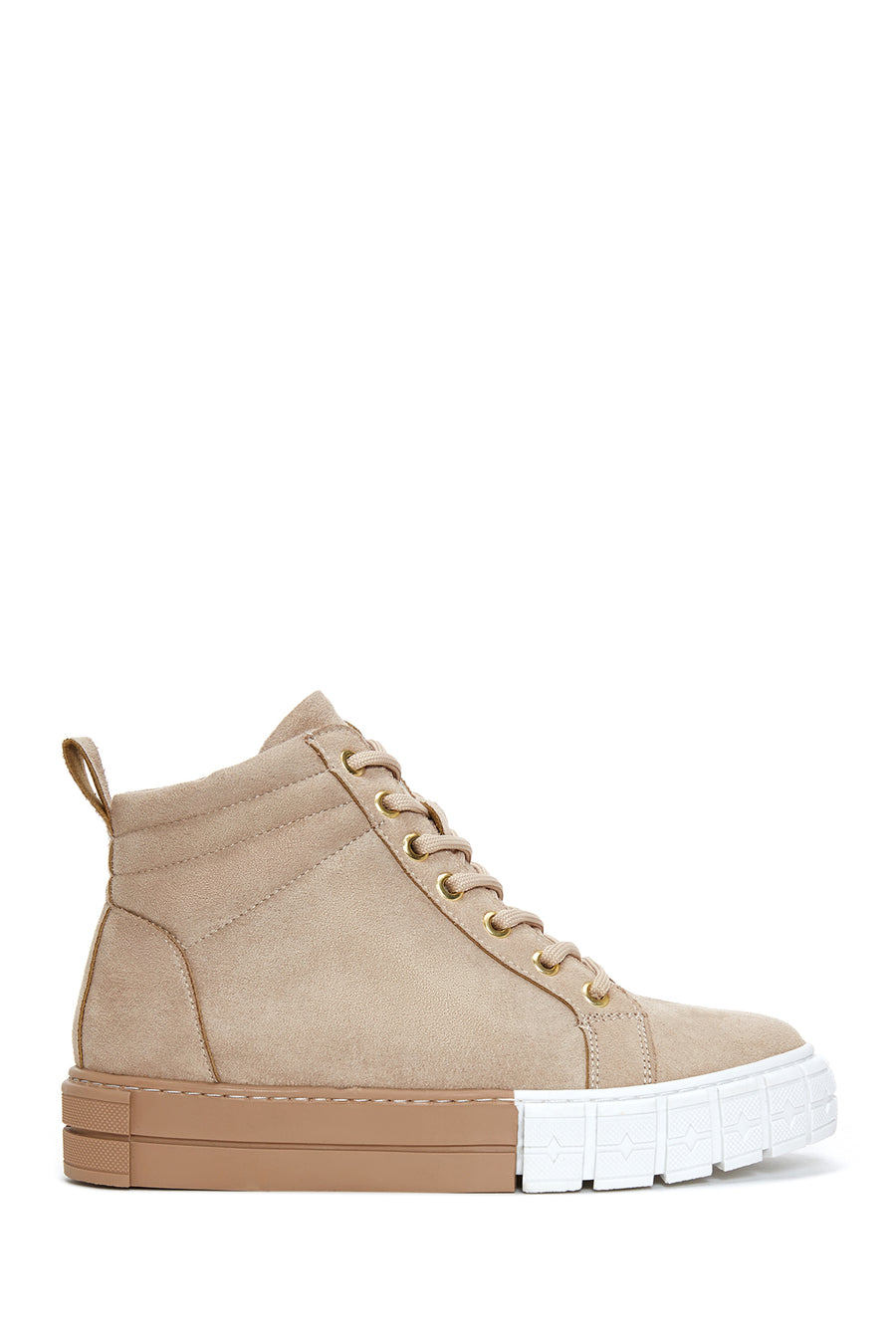 Kadın Bej Süet Bilekli Sneaker 22WFE220610 | Derimod