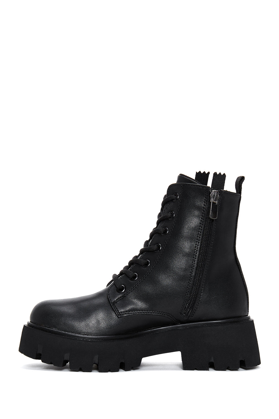 Women's Black Zippered Boots