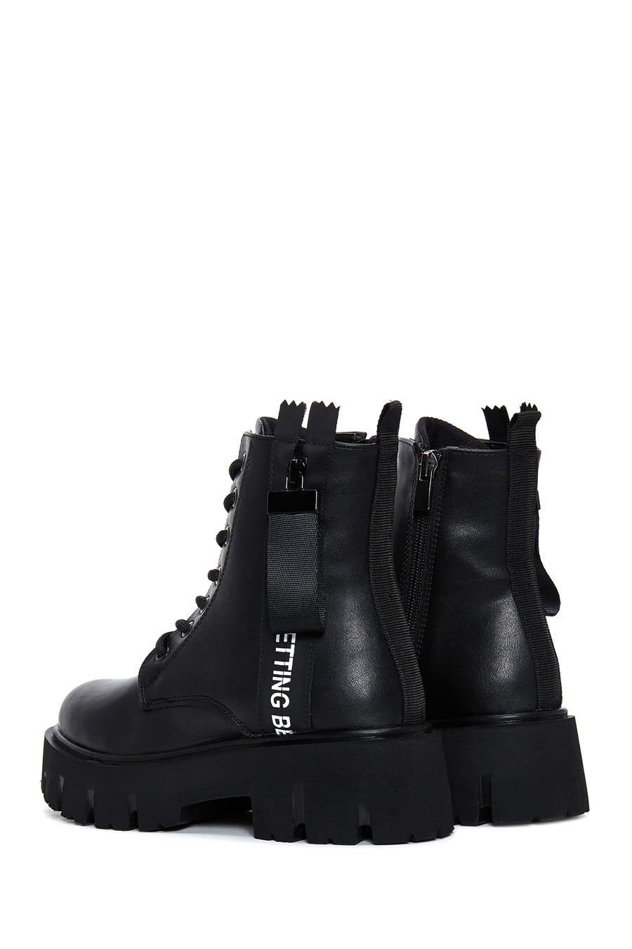 Women's Black Zippered Boots