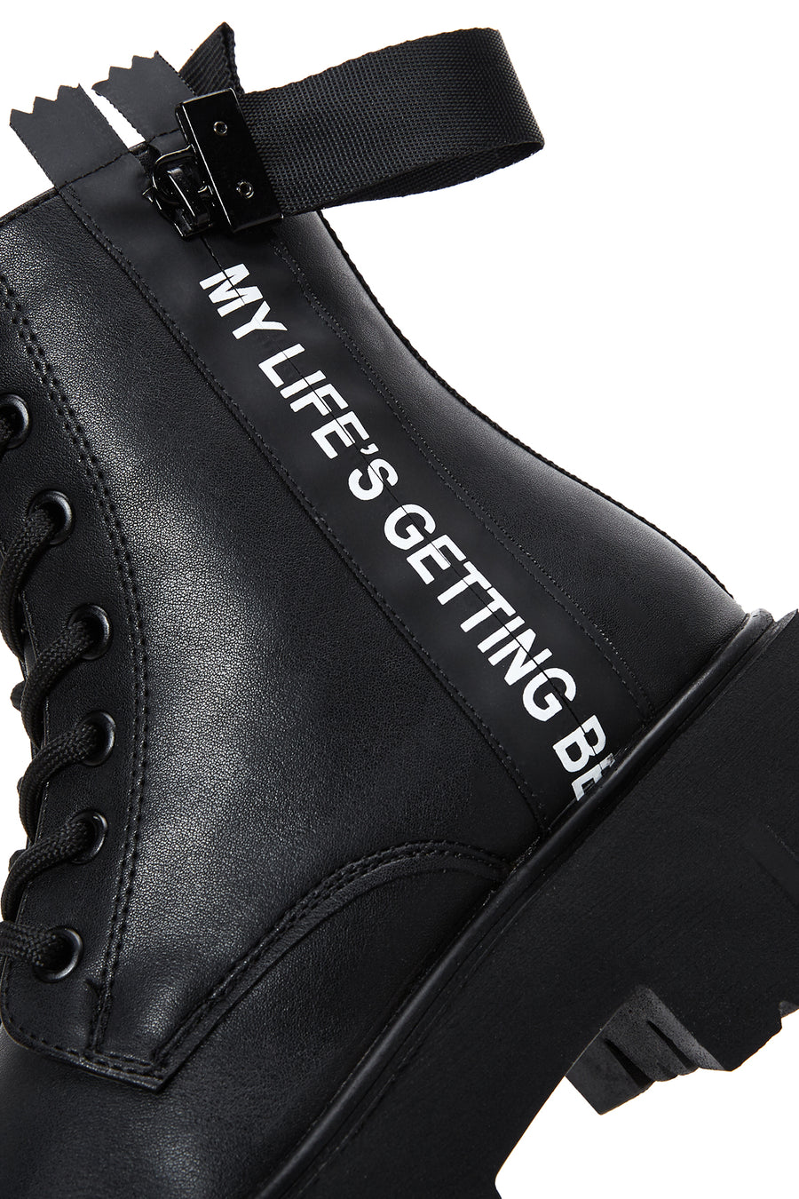 Women's Black Zippered Boots