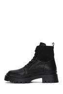 Women's Black Lace-Up Boots | Derimod