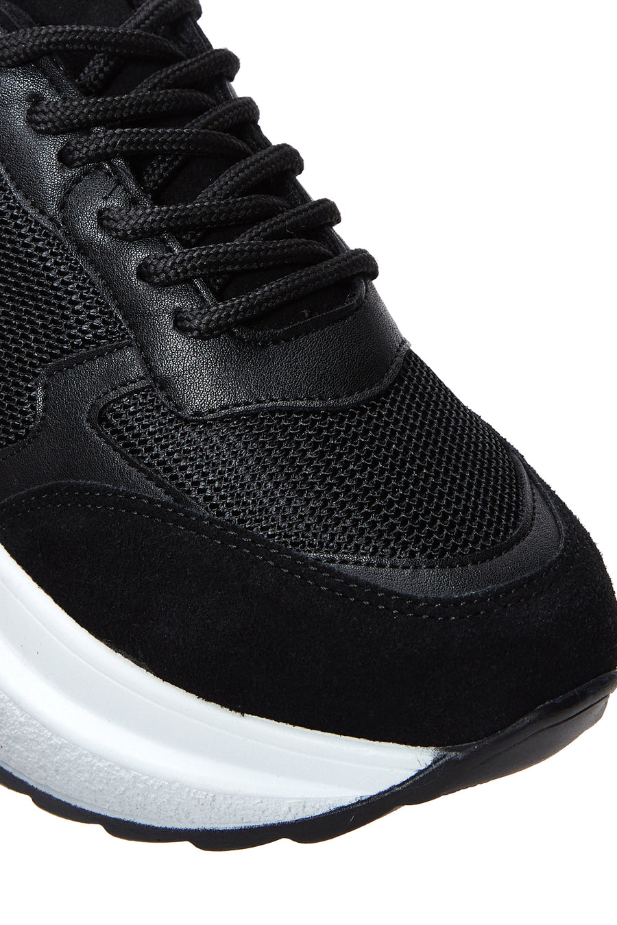 Kadın Siyah Kalın Tabanlı Sneaker