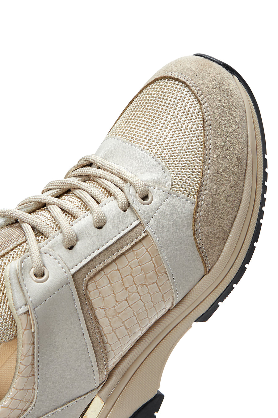 Women's Beige Thick Soled Sneaker