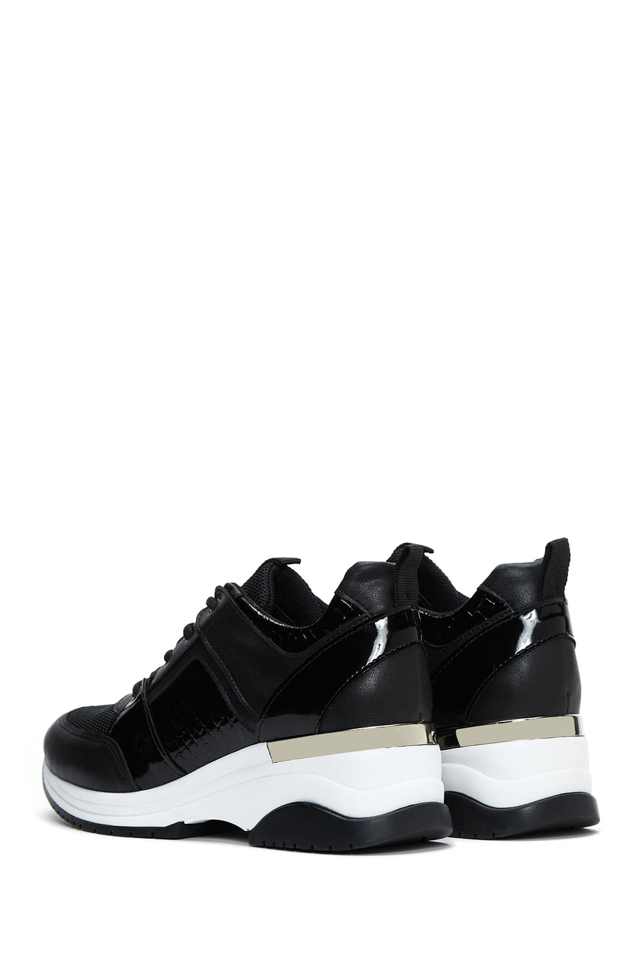 Kadın Siyah Kalın Tabanlı Sneaker