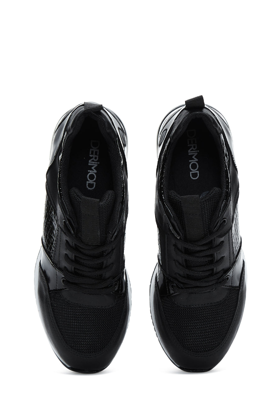 Kadın Siyah Kalın Tabanlı Sneaker