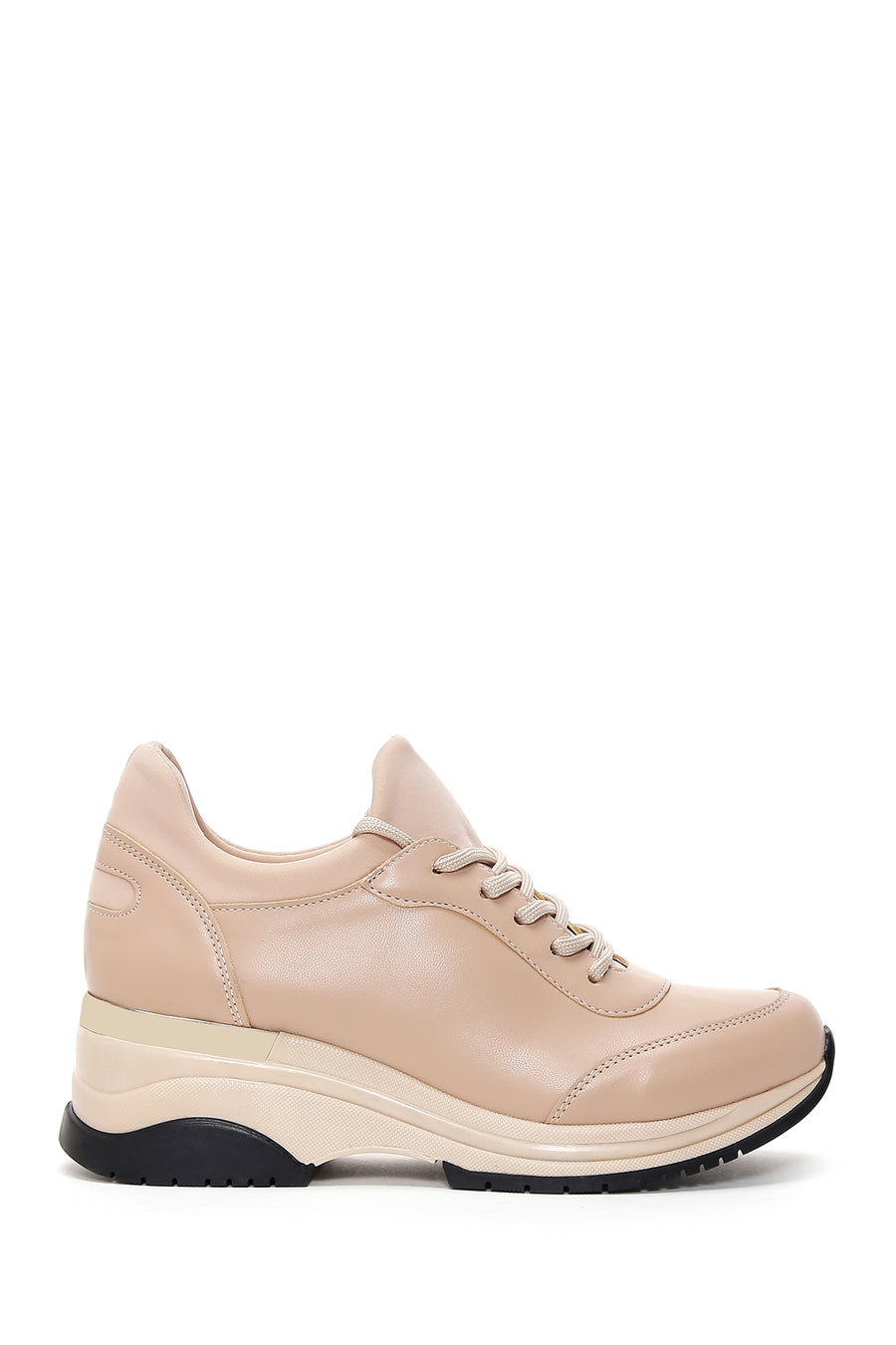 Kadın Bej Kalın Tabanlı Sneaker 22WFE222814 | Derimod