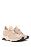 Women's Beige Thick Soled Sneaker | Derimod