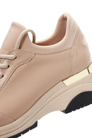 Women's Beige Thick Soled Sneaker | Derimod