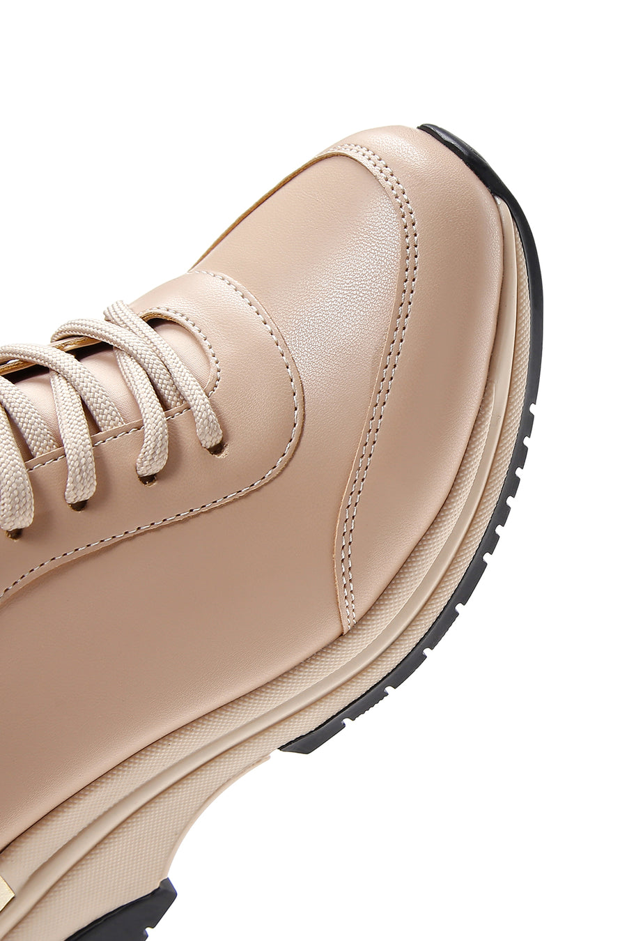 Kadın Bej Kalın Tabanlı Sneaker