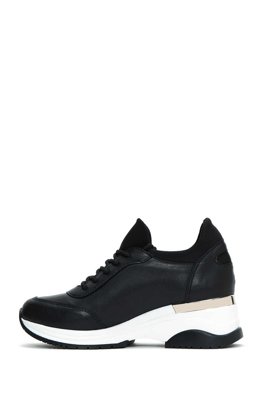 Kadın Siyah Kalın Tabanlı Sneaker