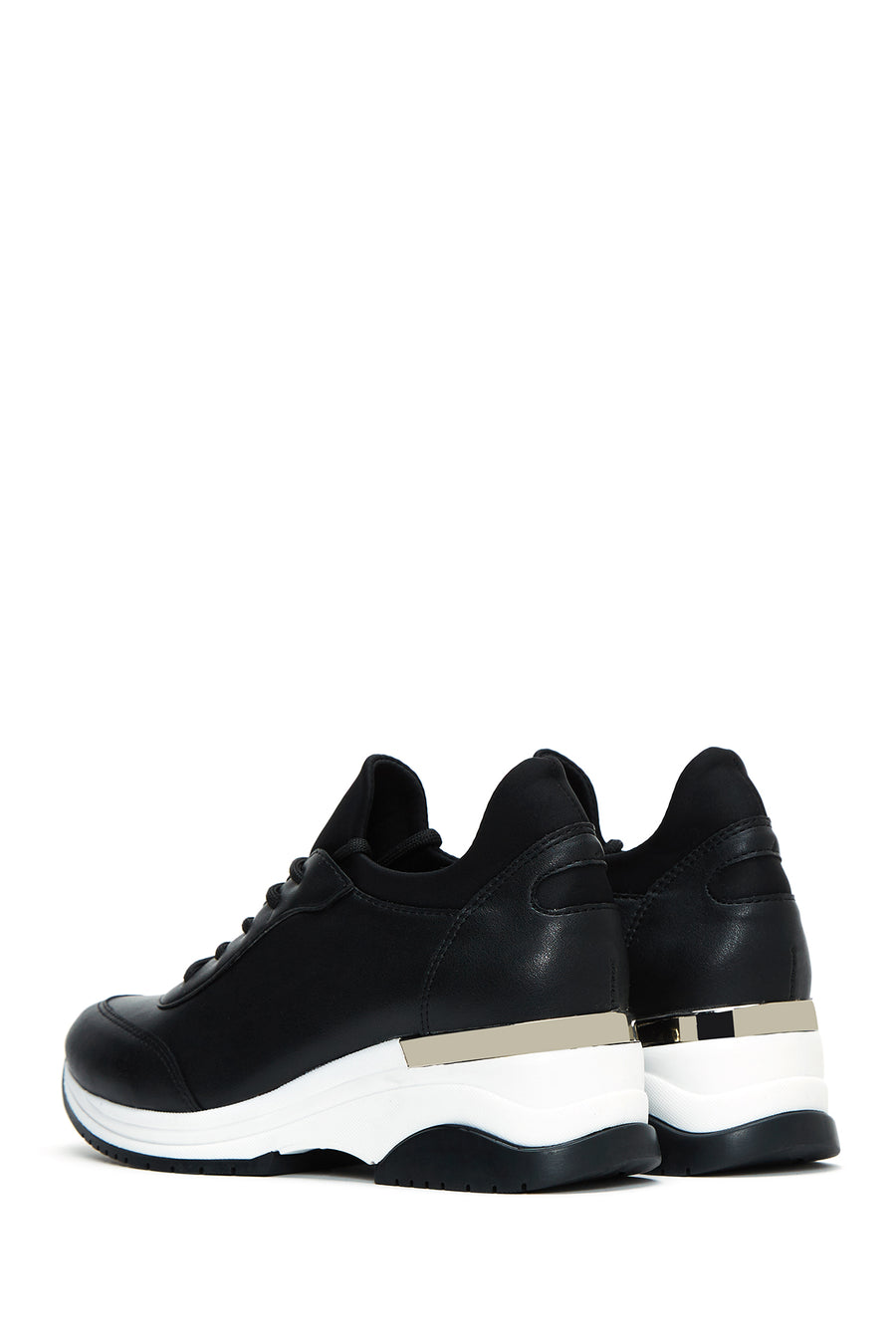Kadın Siyah Kalın Tabanlı Sneaker