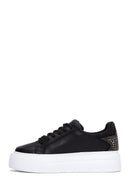 Women's Black Stone Sneaker | Derimod