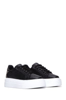 Women's Black Stone Sneaker | Derimod