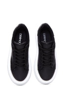 Women's Black Stone Sneaker | Derimod