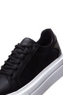 Women's Black Stone Sneaker | Derimod