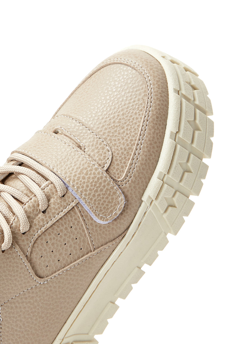 Kadın Bej Kalın Tabanlı Bilekli Sneaker