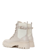 Kadın Bej Fermuarlı Postal Bot | Derimod