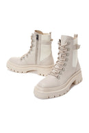 Kadın Bej Fermuarlı Postal Bot | Derimod