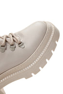 Kadın Bej Fermuarlı Postal Bot | Derimod