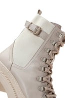 Kadın Bej Fermuarlı Postal Bot | Derimod