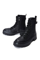 Kadın Siyah Fermuarlı Postal Bot | Derimod