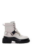 Women's Beige Buckle Boots | Derimod