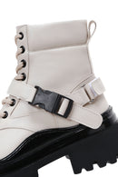 Women's Beige Buckle Boots | Derimod