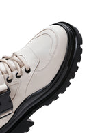 Women's Beige Buckle Boots | Derimod