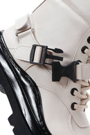 Women's Beige Buckle Boots | Derimod