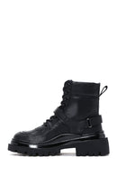 Kadın Siyah Tokalı Postal Bot | Derimod