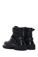 Kadın Siyah Tokalı Postal Bot | Derimod