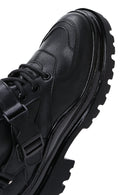 Kadın Siyah Tokalı Postal Bot | Derimod