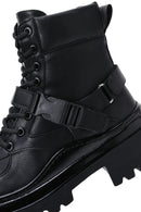 Kadın Siyah Tokalı Postal Bot | Derimod