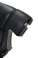 Women's Black Thick Soled Zippered Boots | Derimod