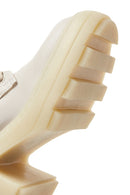 Women's Beige Zippered Heeled Boots | Derimod