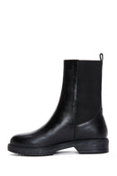 Women's Black Flat Chelsea Boots | Derimod