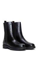 Women's Black Flat Chelsea Boots | Derimod