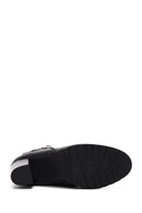 Women's Black Buckle Heeled Boots | Derimod