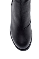 Women's Black Zippered Heeled Boots | Derimod