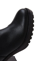 Women's Black Zippered Heeled Boots | Derimod