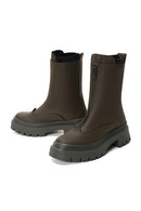 Kadın Haki Fermuarlı Düz Bot | Derimod