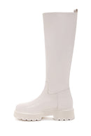 Kadın Bej Casual Kalın Tabanlı Çizme | Derimod