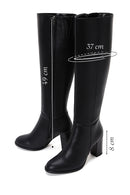 Women's Black High Heeled Boots | Derimod