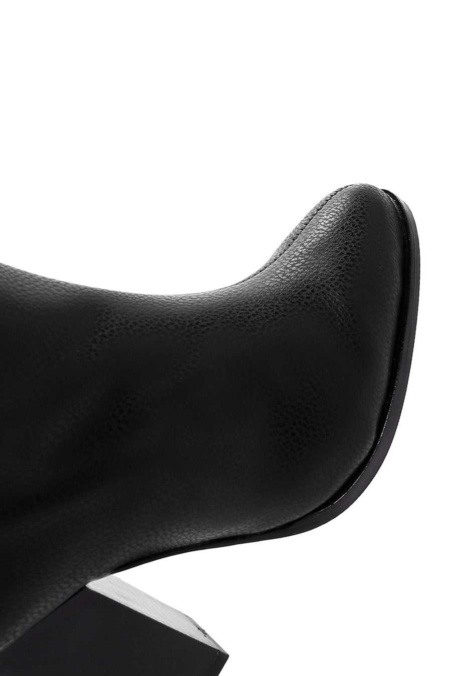 Women's Black Thick High Heeled Classic Boots