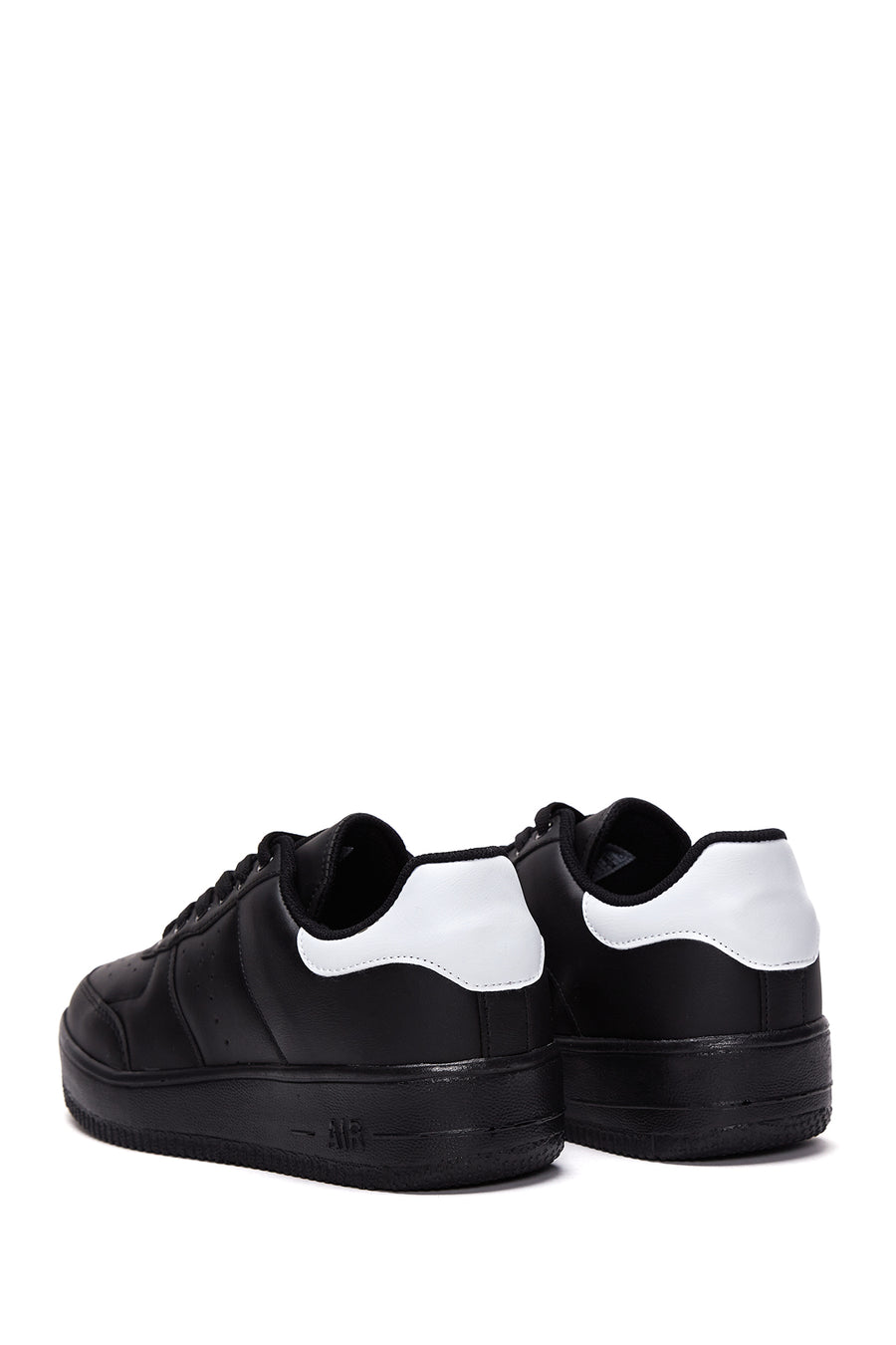 Women's Black Thick Soled Sneaker
