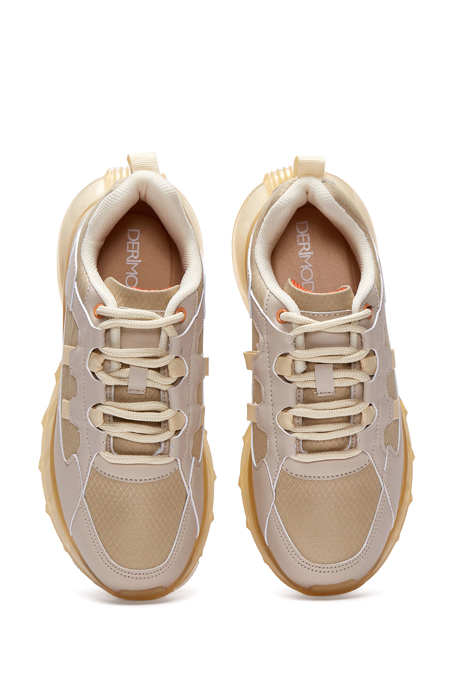 Kadın Bej Kalın Tabanlı Sneaker